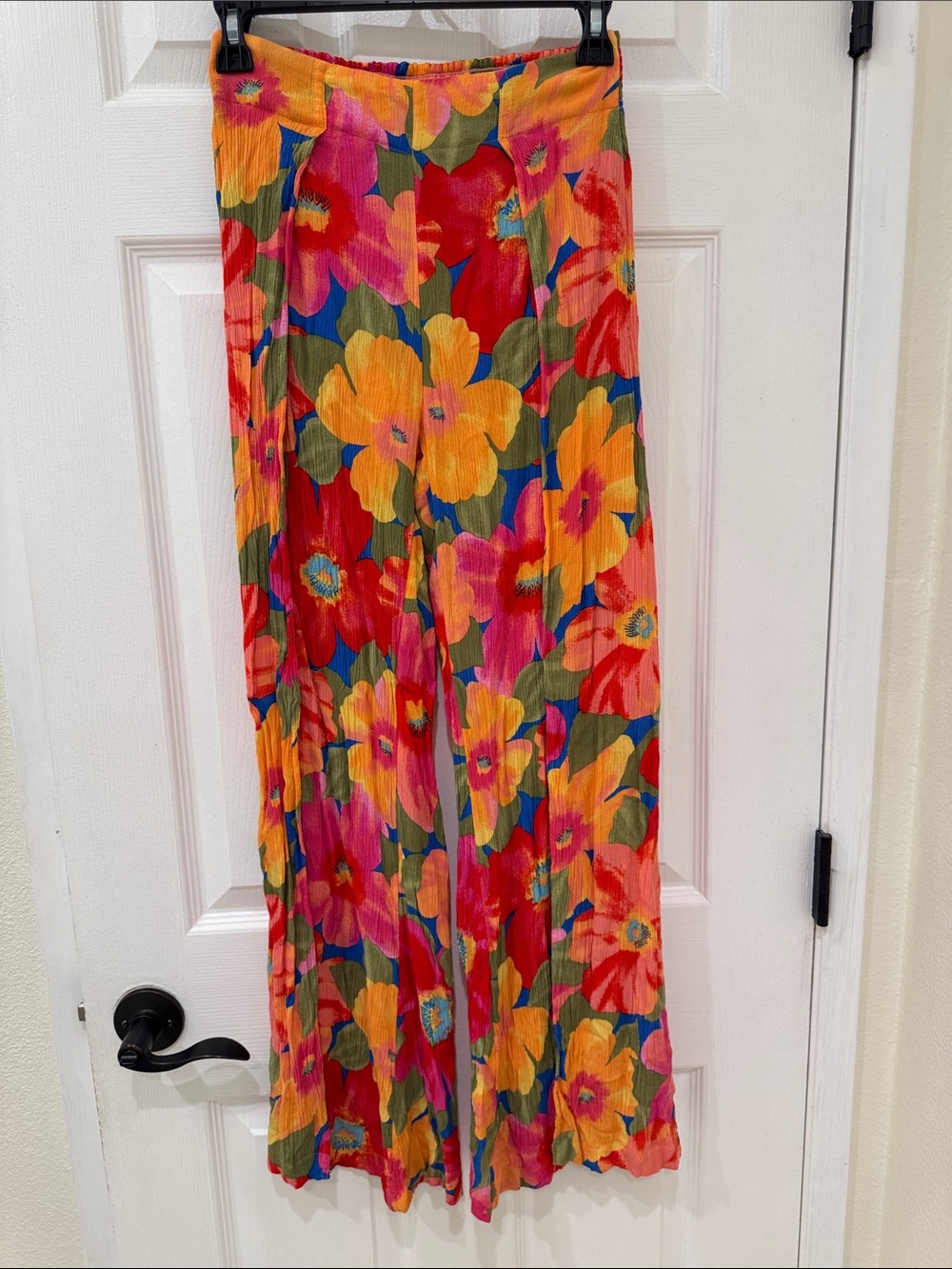 Billabong Floral Spilt-Leg Swim Coverup Pants in Bright Multi